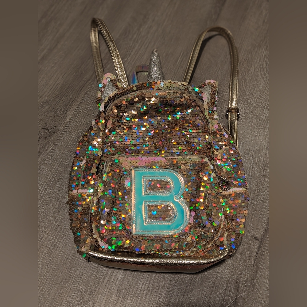 Justice mini "B" backpack
